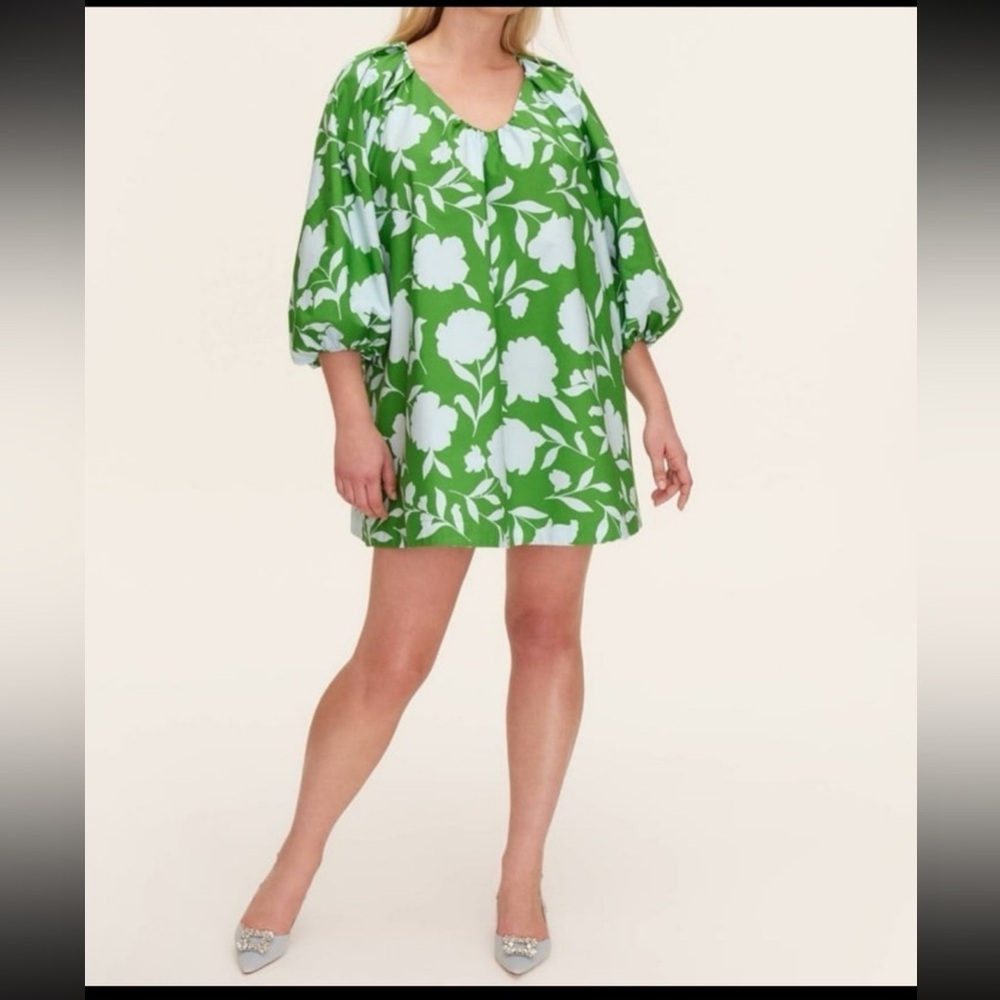 kate spade Green and White Floral Mini Dress
